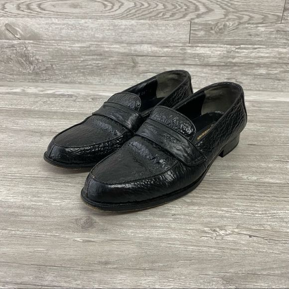 VTG Calcaterra Black Alligator Leather Dress Shoe main image 7